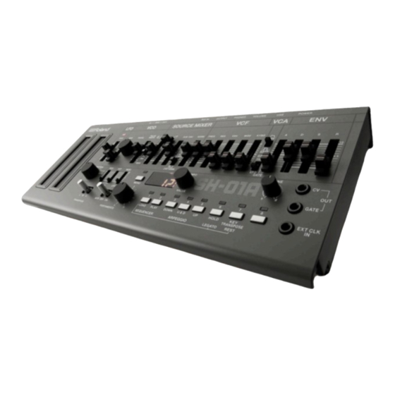 Roland SH-01a Installation Manual