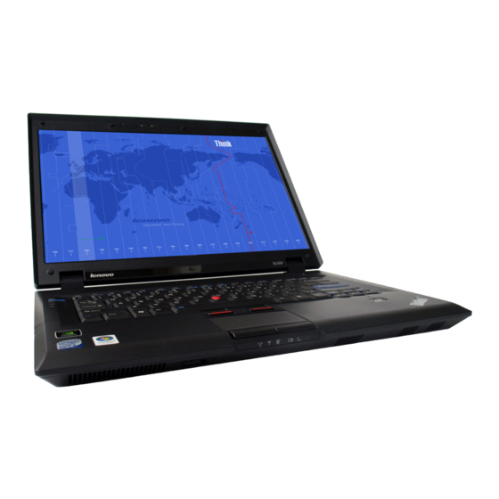 Lenovo ThinkPad SL500 Инструкции По Начальной Установке