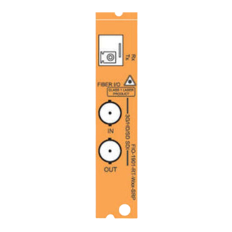 Miranda FIO-1901-RT Manual To Installation And Operation