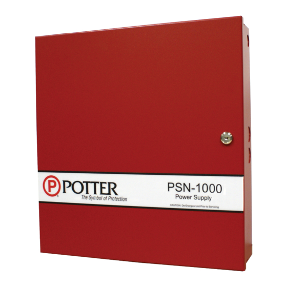 Potter PSN-1000 Installation Manual
