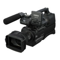 Sony HVR-HD1000U Operating Manual