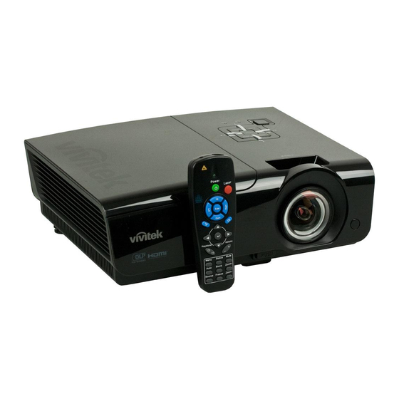 Vivitek D9 User Manual