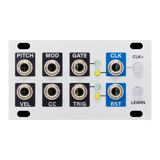 Intellijel MIDI 1U Manual