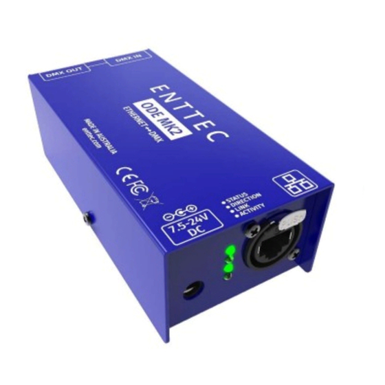 Enttec Mk2 User Manual