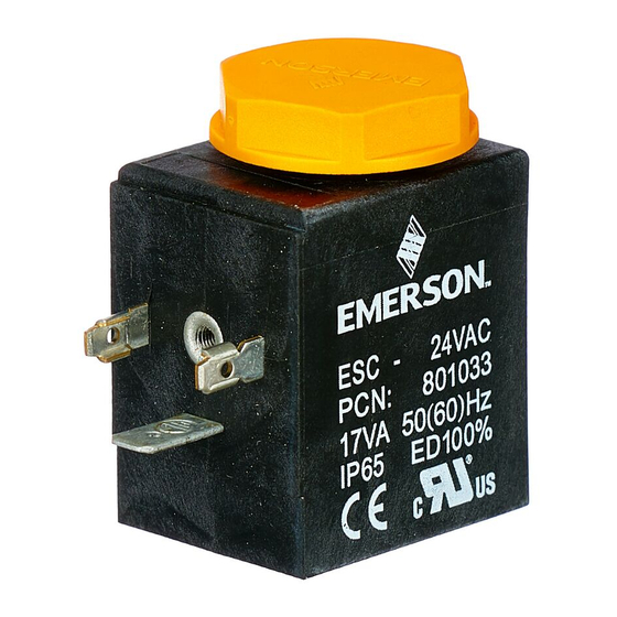 Emerson Coils ESC Series Operating Instructions Manual