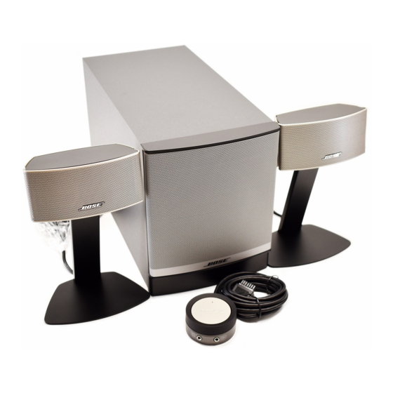 Bose Companion 50 Quick Start Manual