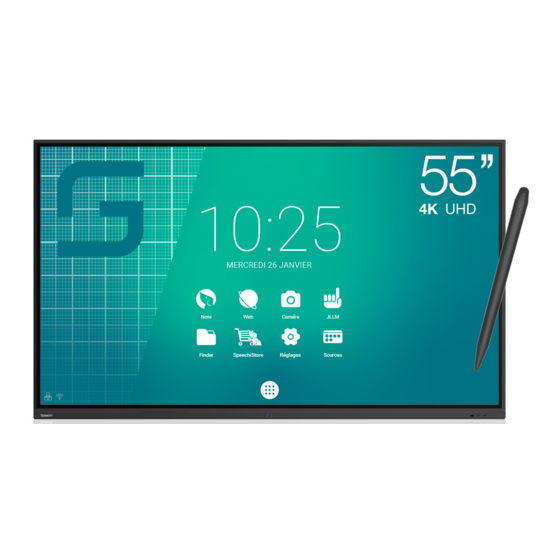 Speechi ST-55-UHD-AND-L-004 Whiteboard Manuals