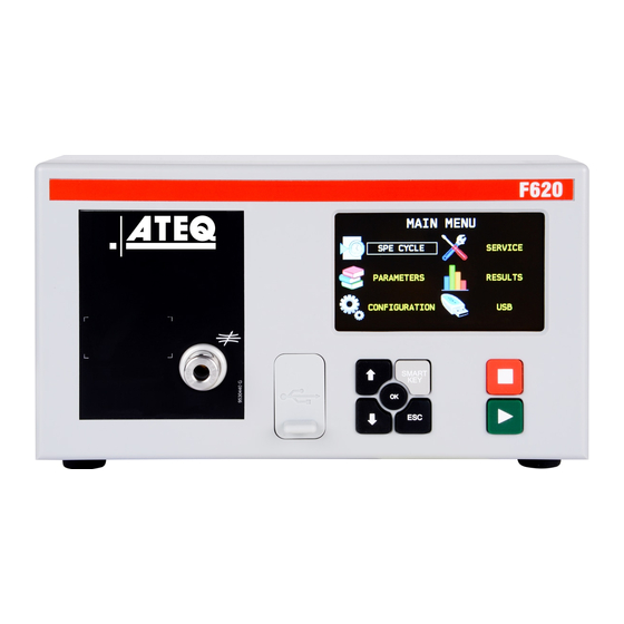 ATEQ F620 Quick Start Manual