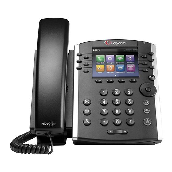 Polycom VVX-400 Quick Reference Manual
