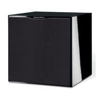 Bowers & Wilkins Subwoofer ASWCM Owner's Manual