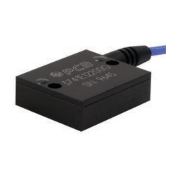 PCB Piezotronics 3741E1225G Installation And Operating Manual