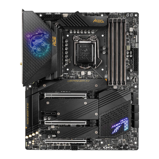 MSI MEG Z590 ACE User Manual