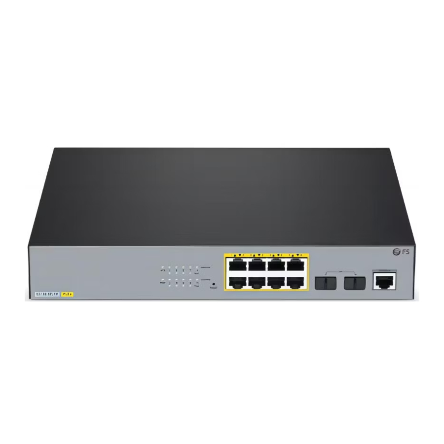 FS S3150-8T2FP, S3260-8T2FP, S3260-16T4FP, PoE+ Series Manual