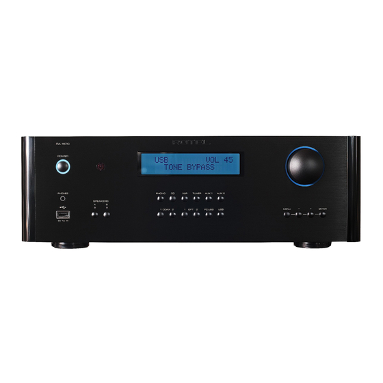 Rotel RA-1570 Owner's Manual