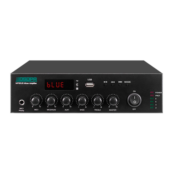 DSPPA MP35UB Operation Instructions Manual