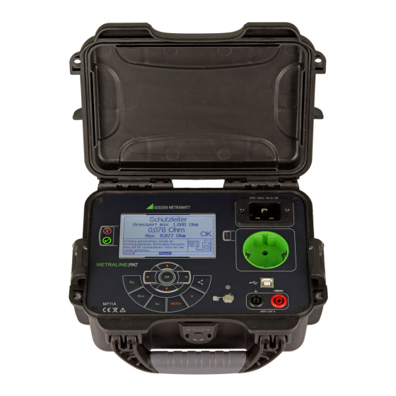 Gossen MetraWatt METRALINE PAT Operating Instructions Manual