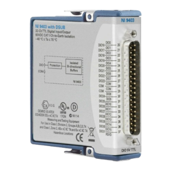 National Instruments NI-9403 Getting Started Manual