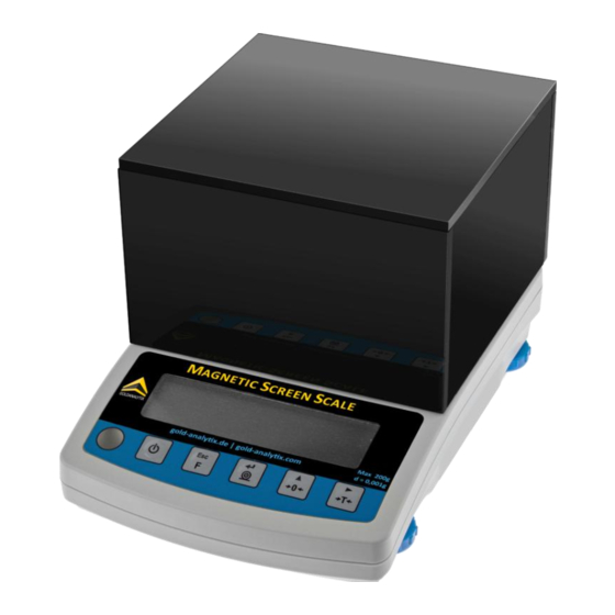 Goldanalytix MAGNETICSCREENSCALE Instruction Manual