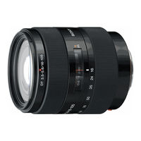 Sony SAL16105 - Zoom Lens - 16 mm Service Manual
