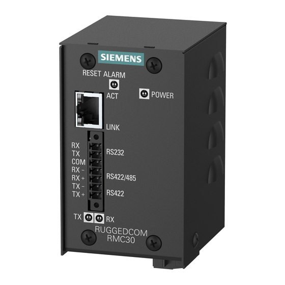 Siemens RUGGEDCOM RMC30 Manuals