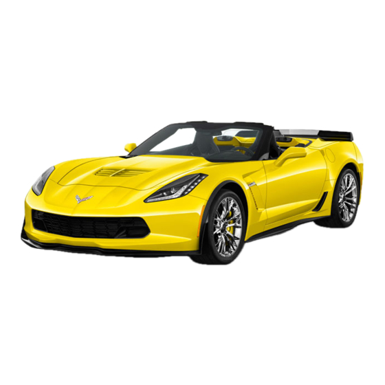 Chevrolet Corvette Owner's Manual