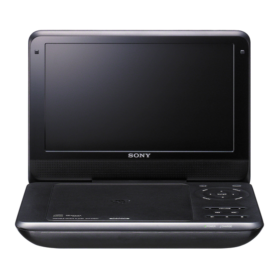 Sony DVP-FX970 Operating Instructions Manual
