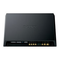 Sony XM-GS6DSP Operating Instructions Manual