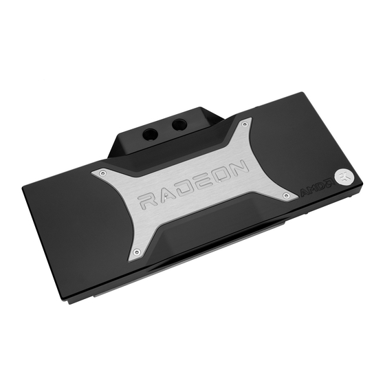 EK-Quantum Vector RX 6800/6900 D-RGB - AMD Radeon Edition User Manual