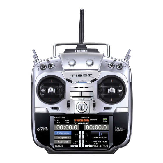 FUTABA T18SZ Software Update Changes