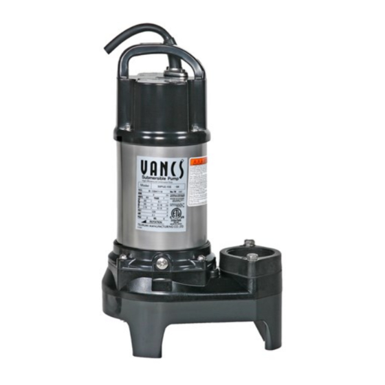 Tsurumi Pump PU Series Operation Manual