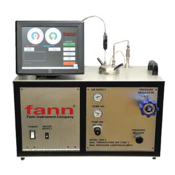 fann 520 HT Ultrasonic Cement Analyzer Manuals