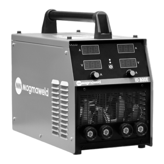 Magmaweld ID 800E User Manual
