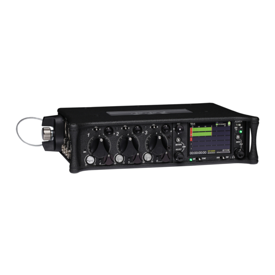 Sound Devices 633 Quick Start Manual