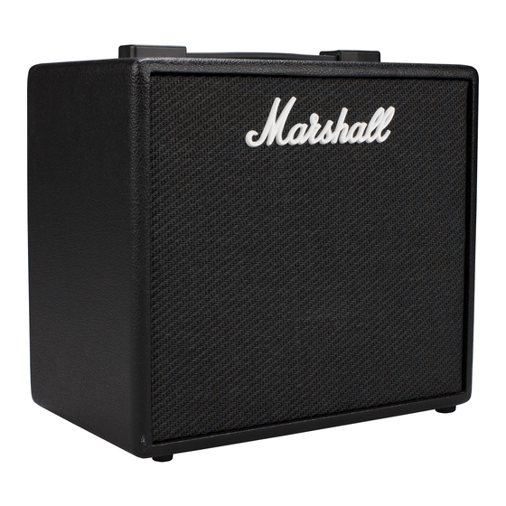 Marshall Amplification CODE25 Owner's Manual