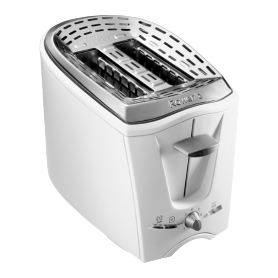 Rowenta 2-Slice Toaster Instructions For Use Manual