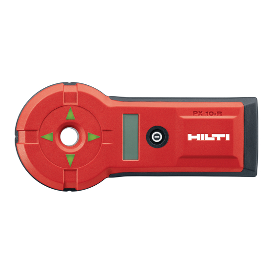 Hilti PX 10 Operating Instructions Manual