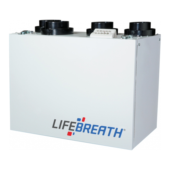Lifebreath Pure Performance ERV Series Installation Manual