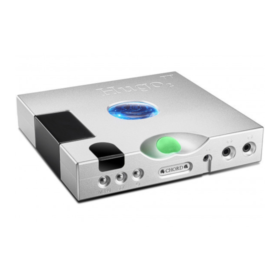 Chord Hugo TT 2 Quick Start Manual