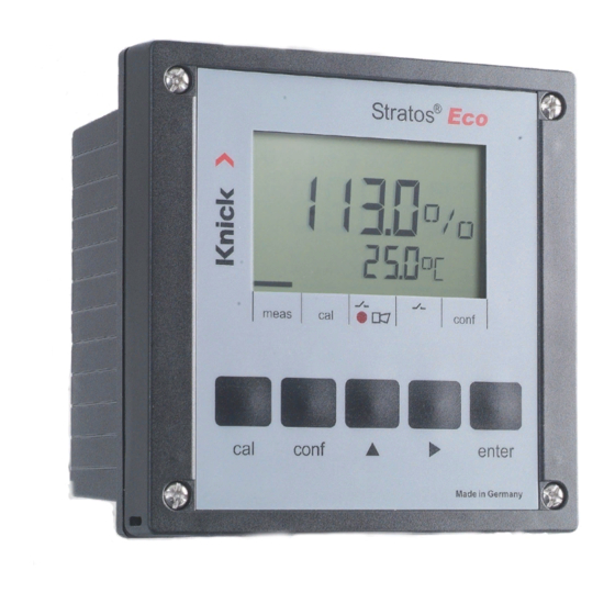 Knick Stratos Eco 2405 pH User Manual