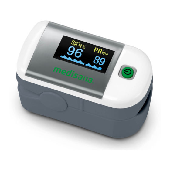 Medisana PM 100 Pulse Oximeter Manuals