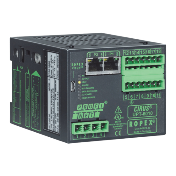 Ropex CIRUS UPT-6010 Operating Instructions Manual