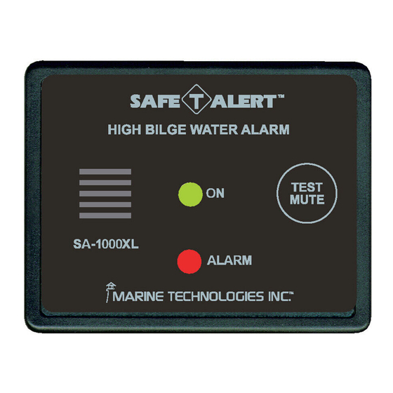 MARINE TECHNOLOGIES Safe-T-Alert SA-1000XL User Manual
