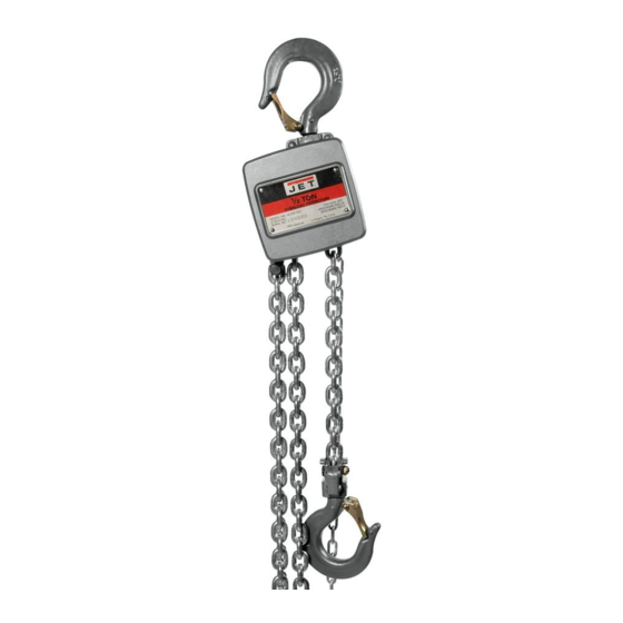 Jet AL100 Series Hand Chain Hoist Manuals