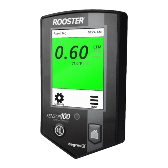 DEGREE C Rooster Sensor 100 Manuals