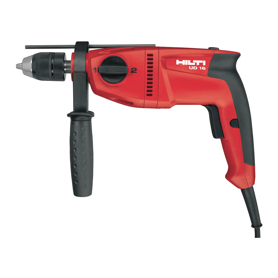 Hilti UD 16 Original Operating Instructions