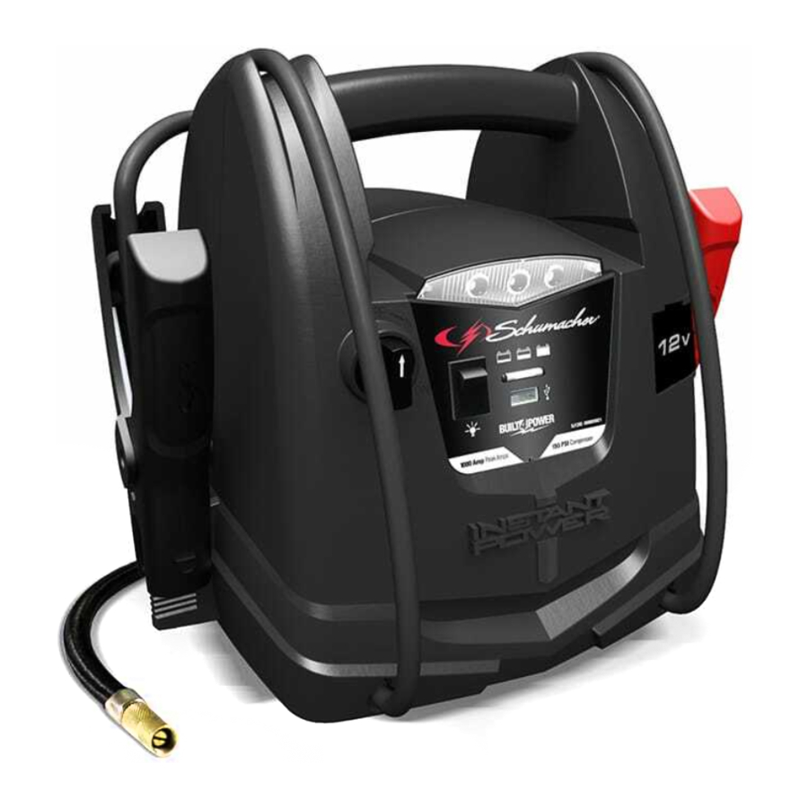 Schumacher SJ1290 - 1000 Peak Amp 12V Portable Power Manual