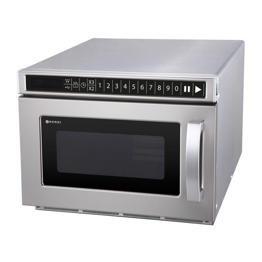 HENDI 281376 - MICROWAVE Manual