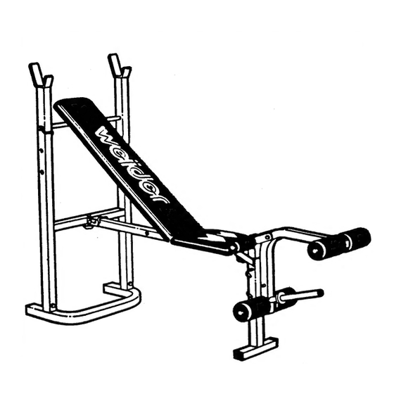 Weider B-230 Assembly Instructions Manual