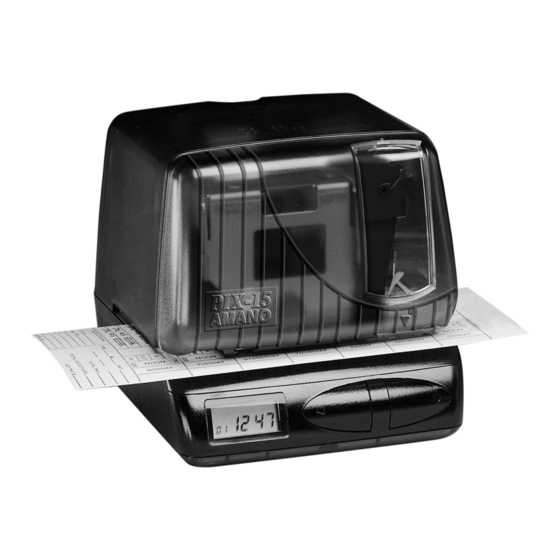 Amano PIX-15 User Manual