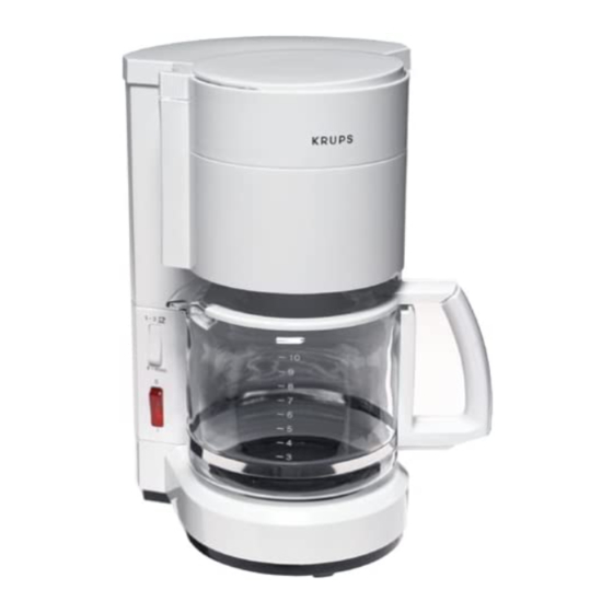 KRUPS PROCAFE 321 INSTRUCTIONS FOR USE MANUAL Pdf Download ManualsLib